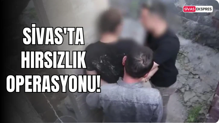 Sivas'ta Hırsızlık Operasyonu!