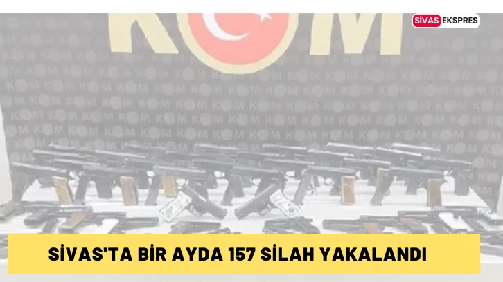 Sivas'ta Bir Ayda 157 Silah Yakalandı