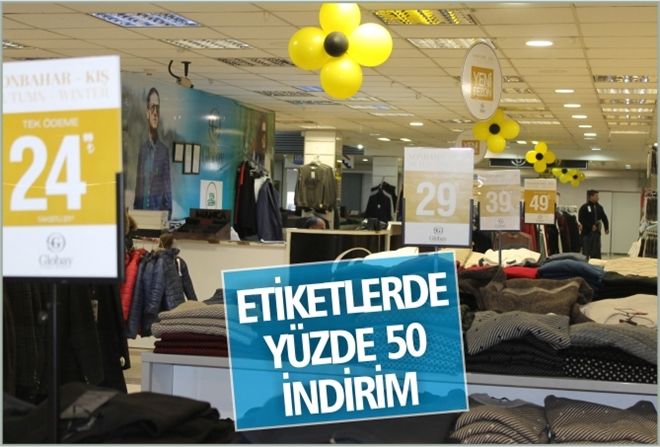 ETİKETLERDE YÜZDE 50 İNDİRİM