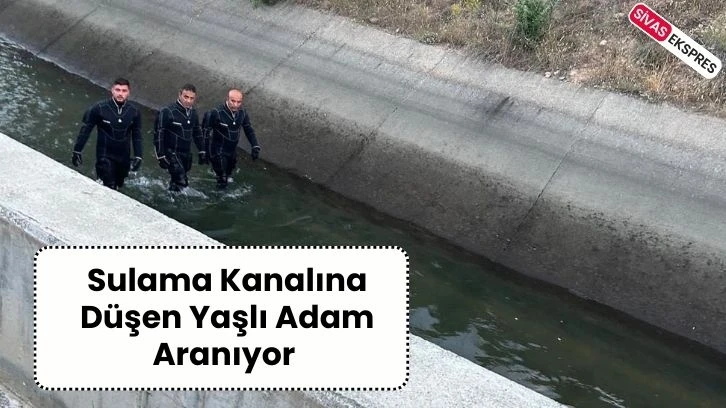 Sulama Kanalına Düşen Yaşlı Adam Aranıyor