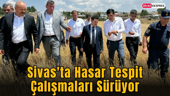 Sivas'ta Hasar Tespit Çalışmaları Sürüyor