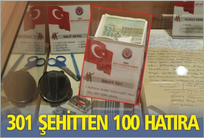 301 ŞEHİTTEN 100 HATIRA