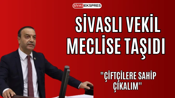 Sivaslı Vekil Meclise Taşıdı:  "Çiftçilere Sahip Çıkalım''