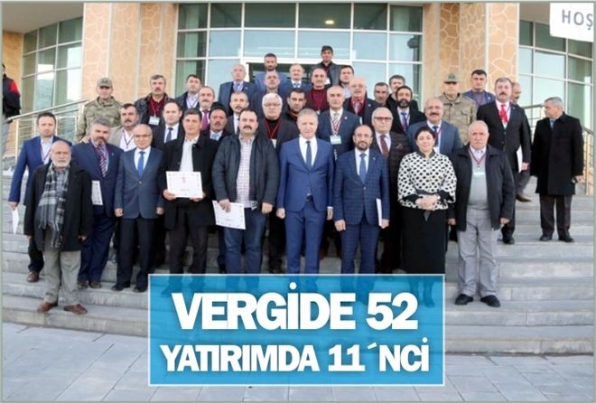 VERGİDE 52 YATIRIMDA 11´NCİ
