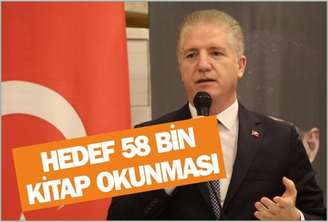 HEDEF 58 BİN KİTAP OKUNMASI