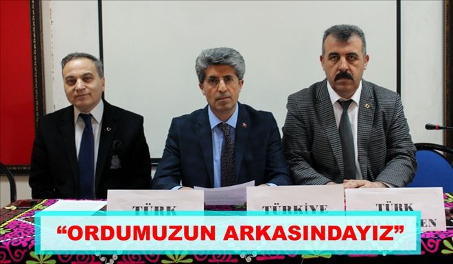 ?ORDUMUZUN ARKASINDAYIZ?