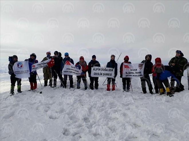 ZEYTİN DALI HAREKATI´na DESTEK İÇİN YILDIZ DAĞI´na TIRMANDILAR