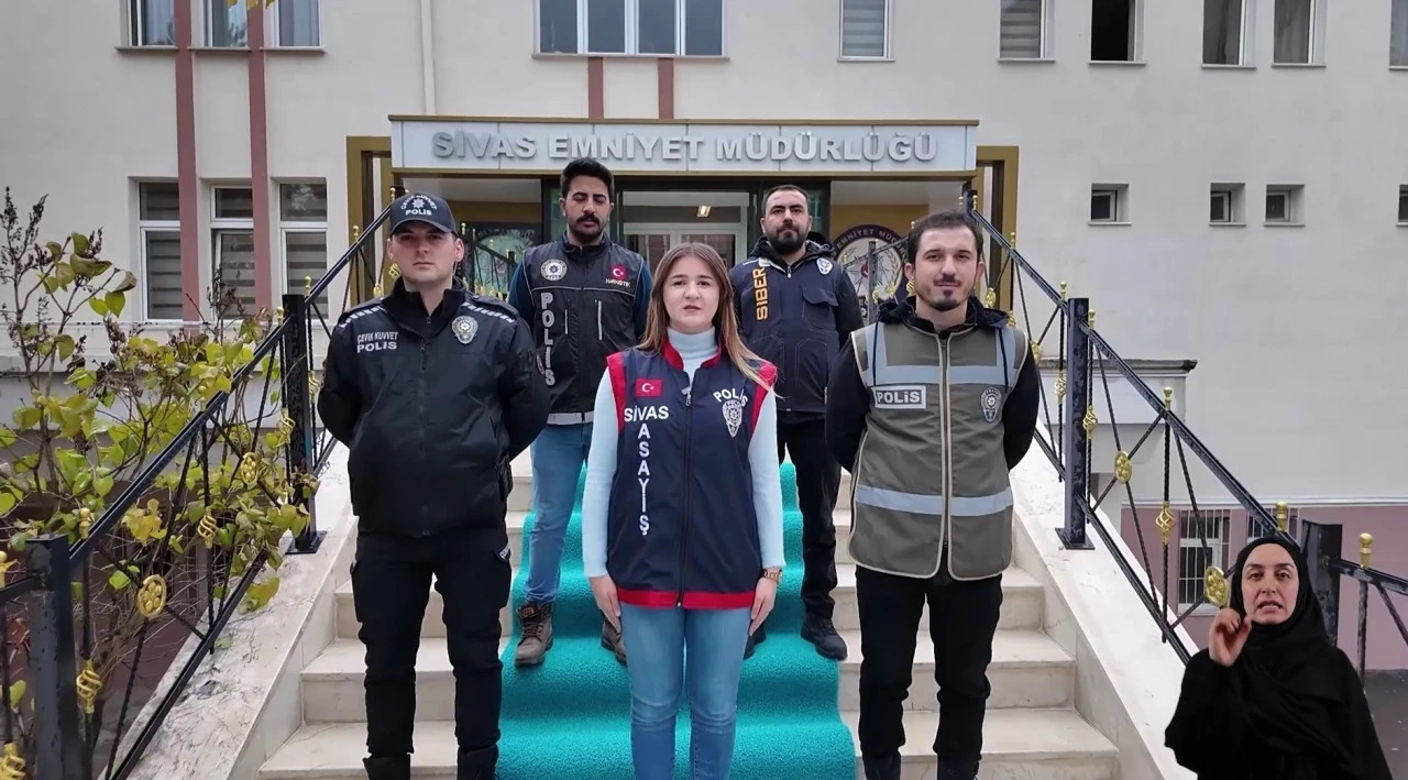 Sivas'ta Kadına Yönelik Şiddetle Mücadele Mesajı