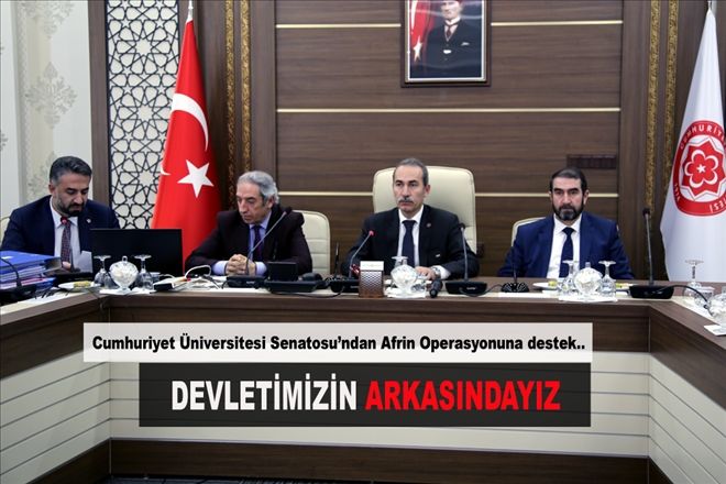 DEVLETİMİZİN ARKASINDAYIZ