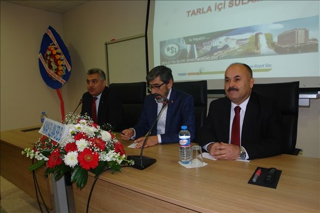 ÇİFTÇİLERE KURAKLI ve SULAMA DESTEKLERİNİ ANLATTILAR