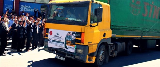 HAYRAT´TAN İDLİB´E 1 TIR YARDIM DAHA