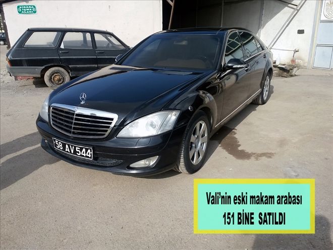 Vali´nin eski makam arabası 151 BİNE  SATILDI