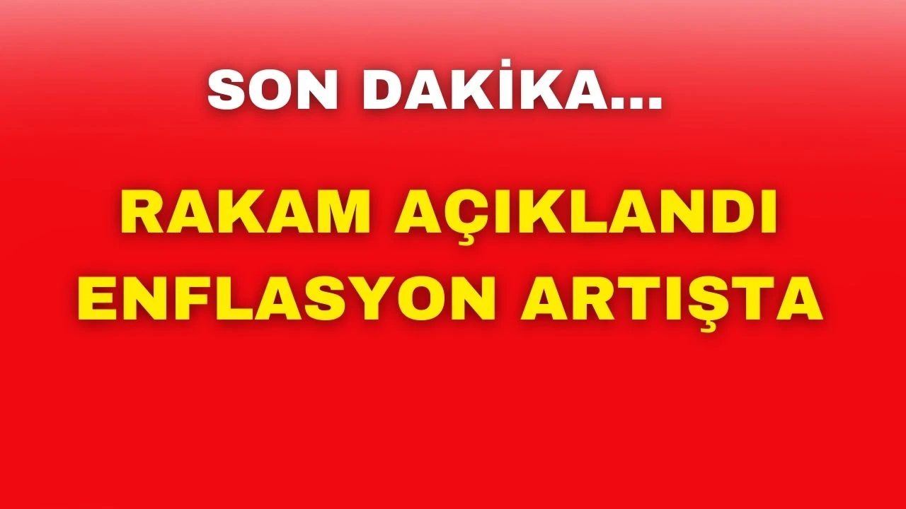 Rakam Açıklandı: Enflasyon  Arttı