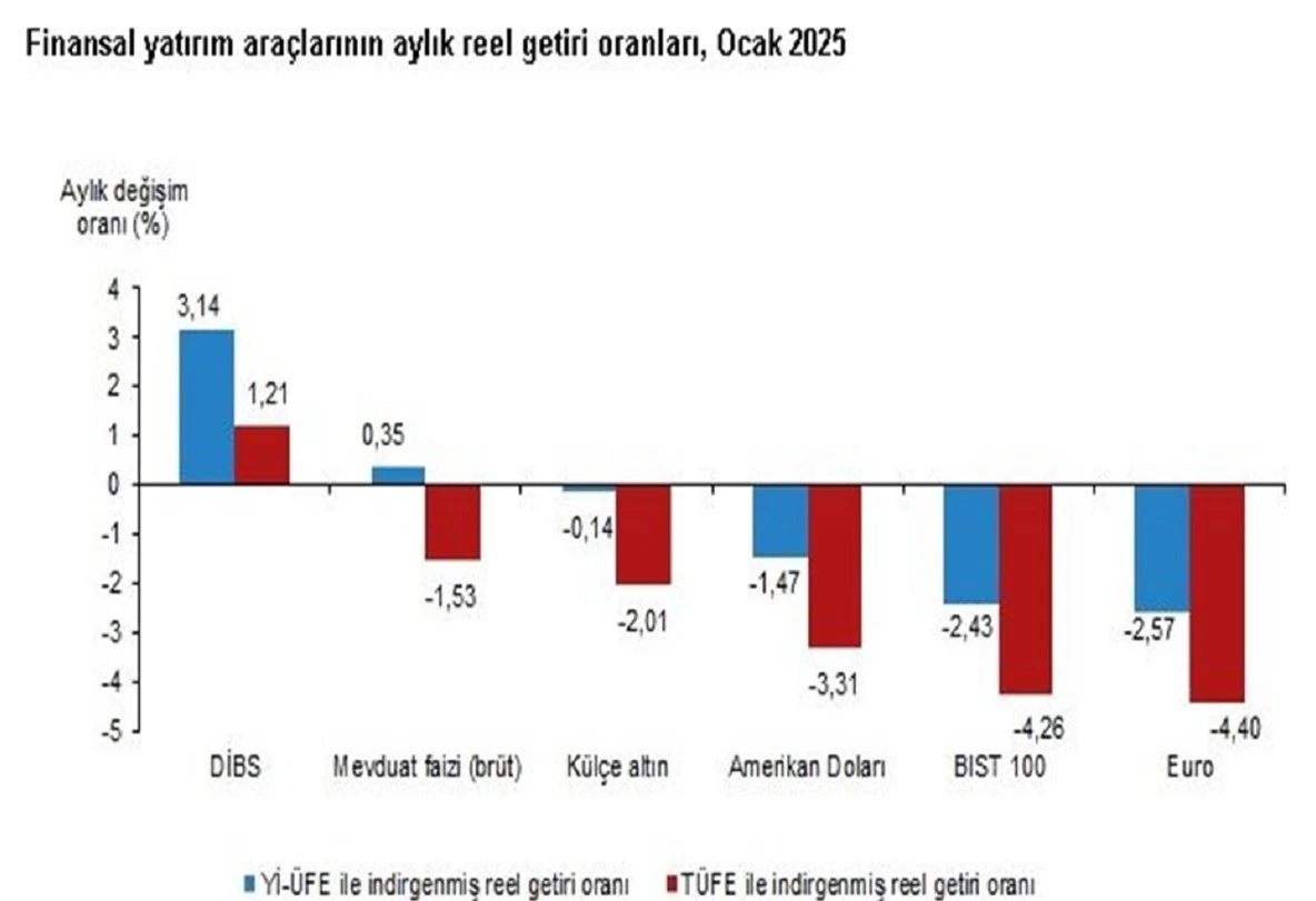 Ocak ayının en yüksek getiri sağlayan yatırım aracı belli oldu