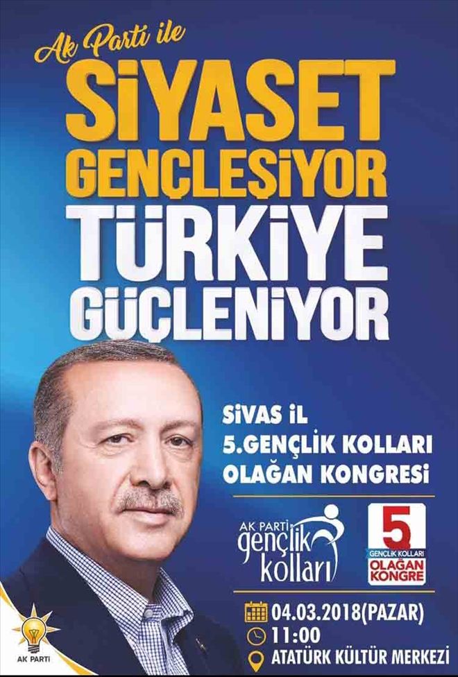 AK GENÇLİKTE  KONGRE YARIN