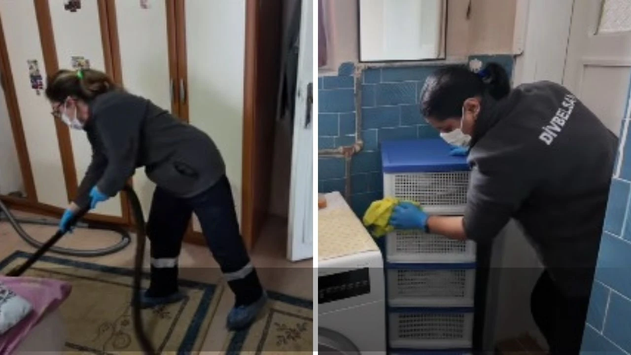 Sivas'ta Belediye İhtiyaç Sahipleri ve Yalnız Yaşayanların Evlerini Temizliyor