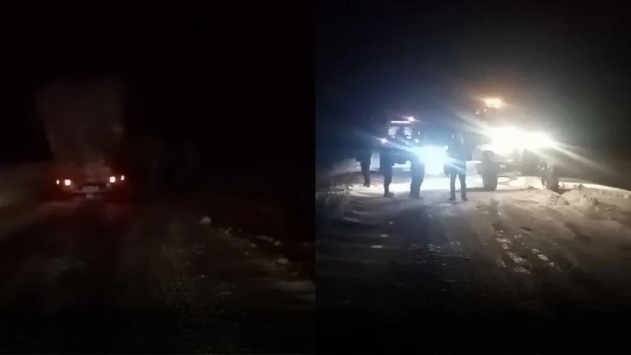 Sivas'ta Kar Ve Tipi Mahsur Bıraktı