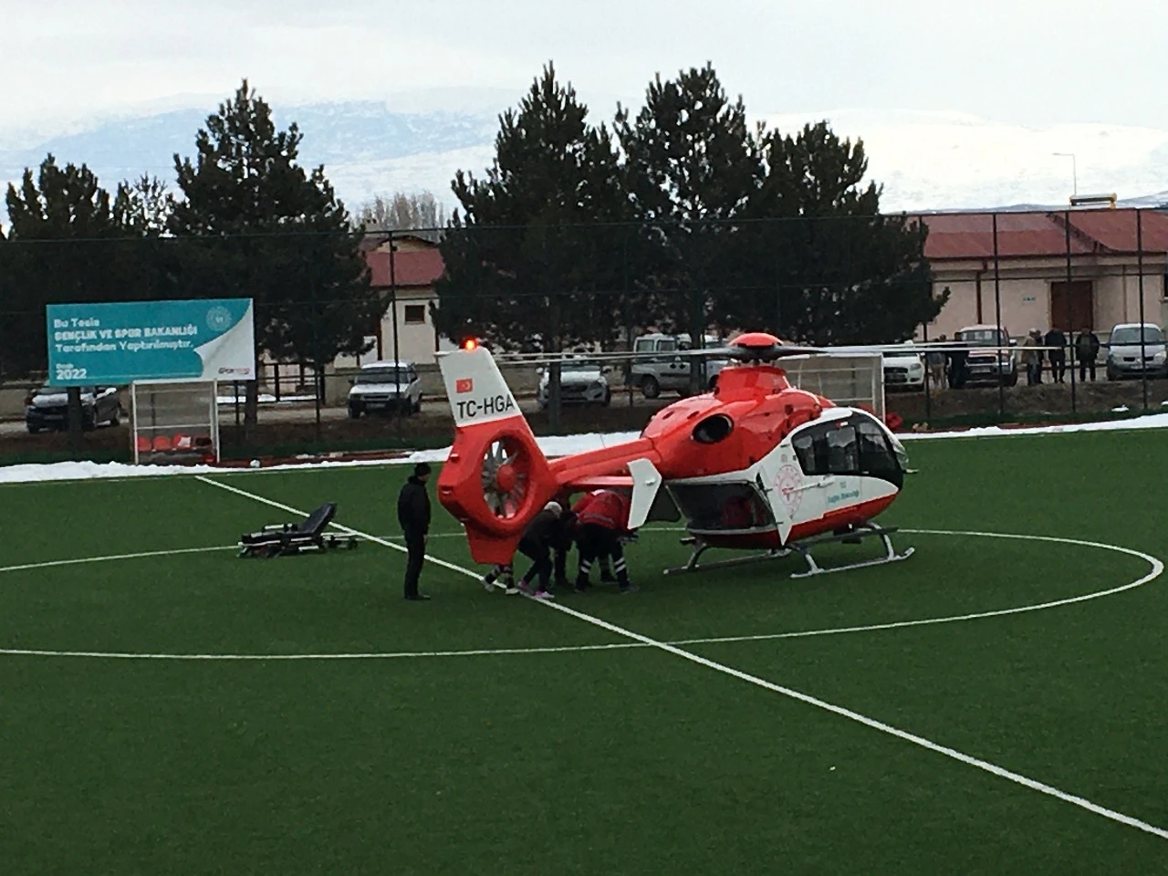 Sivas’ta Amatör Maça Helikopter Arası