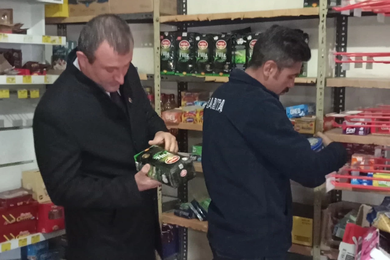 Gemerek'te marketler denetlendi