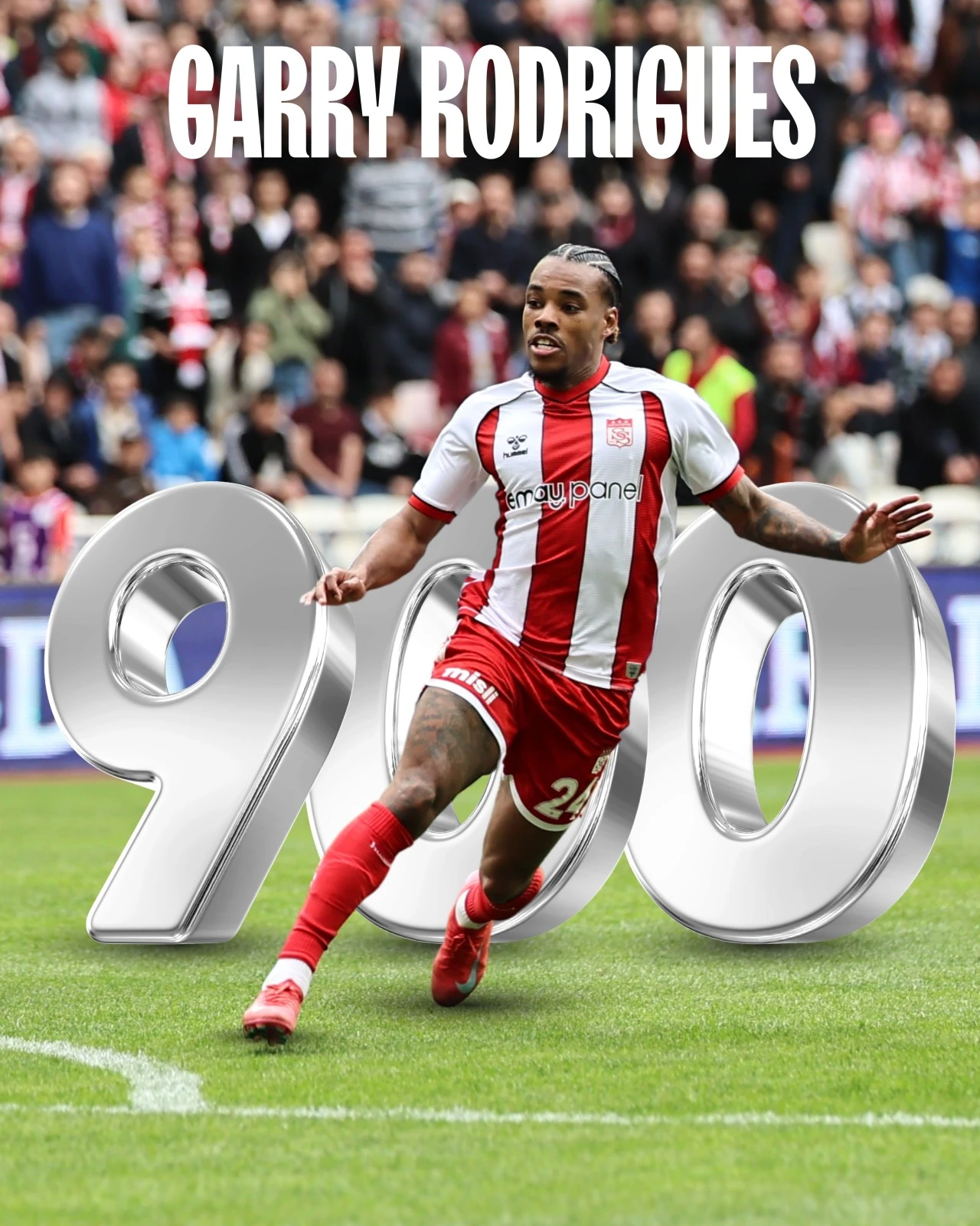 Sivasspor'da 900'üncü Golü Garry Attı