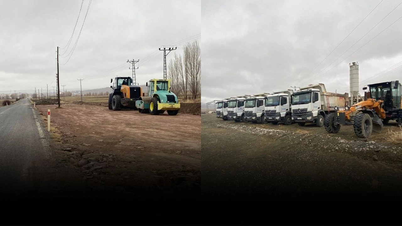 3 İlçeyi Bağlayan Yolda Çalışma Başladı