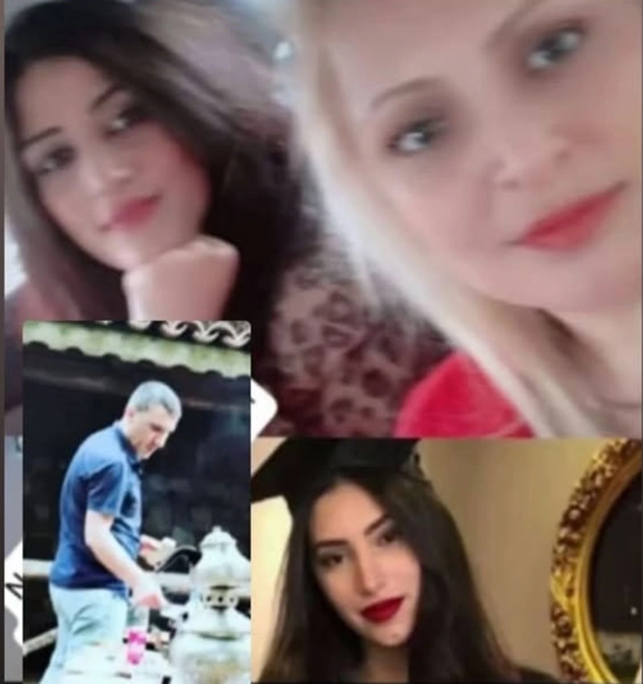 Kazada ölen baba ve 3 kızı yan yana toprağa verildi