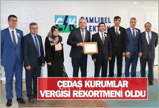 ÇEDAŞ KURUMLAR VERGİSİ REKORTMENİ OLDU