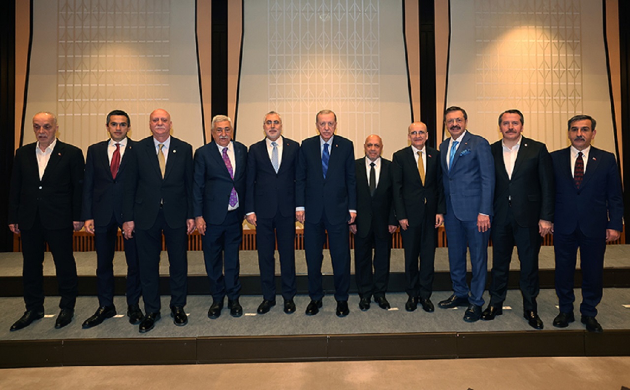 Cumhurbaşkanı Erdoğan işçi ve işveren temsilcilerini kabul etti