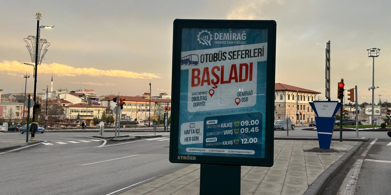 Sivas'ın Yatırım Üssüne Otobüs Seferi