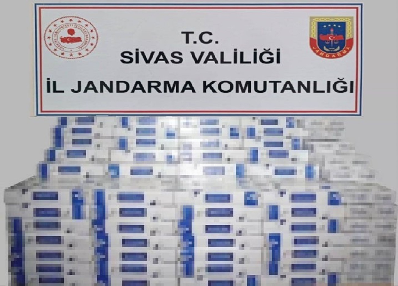 Sivas'ta Binlerce Bandrolsüz Sigara Yakalandı