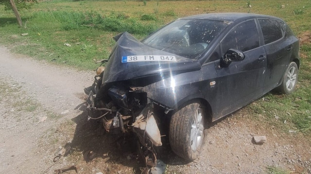 Otomobil Duvara Çarptı:1’i Bebek 3 Yaralı