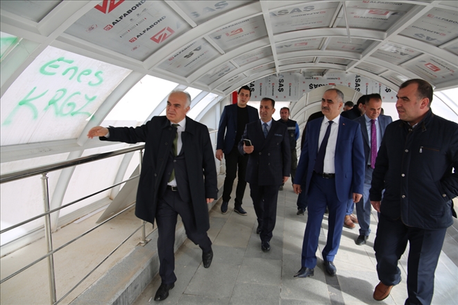 ÜST GEÇİDE ZARAR VEREN ŞÜPHELİLER YAKALANDI