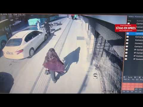 Motosiklet Kazası Güvenlik Kamerasında