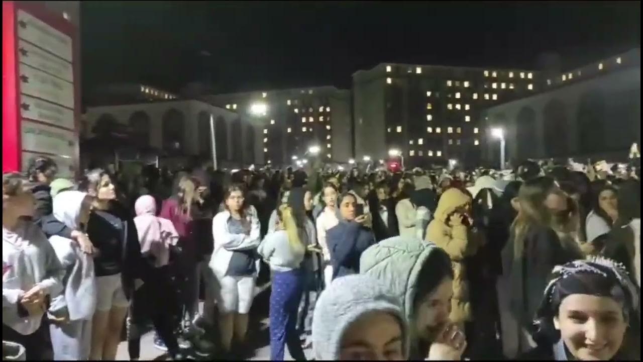 Sivas’ta KYK Yurdunda Asansör Tepkisi