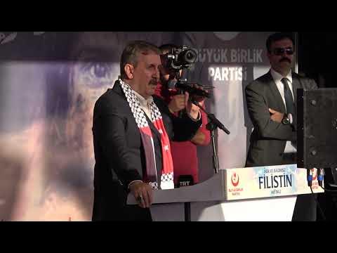 BBP'den Sivas'ta Filistin'e Destek Mitingi