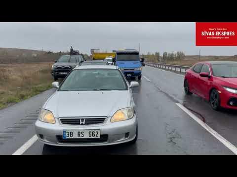 Sivas'ta Zincirleme Kaza