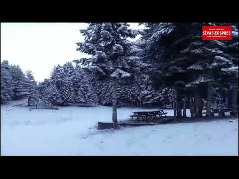 Sivas’ta Kar Manzarası Büyüledi