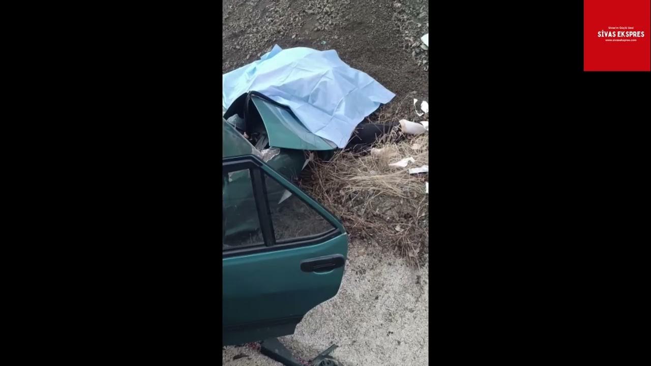 Sivas- Tokat Yolunda Feci Kaza: 2 Ölü, 1 Yaralı