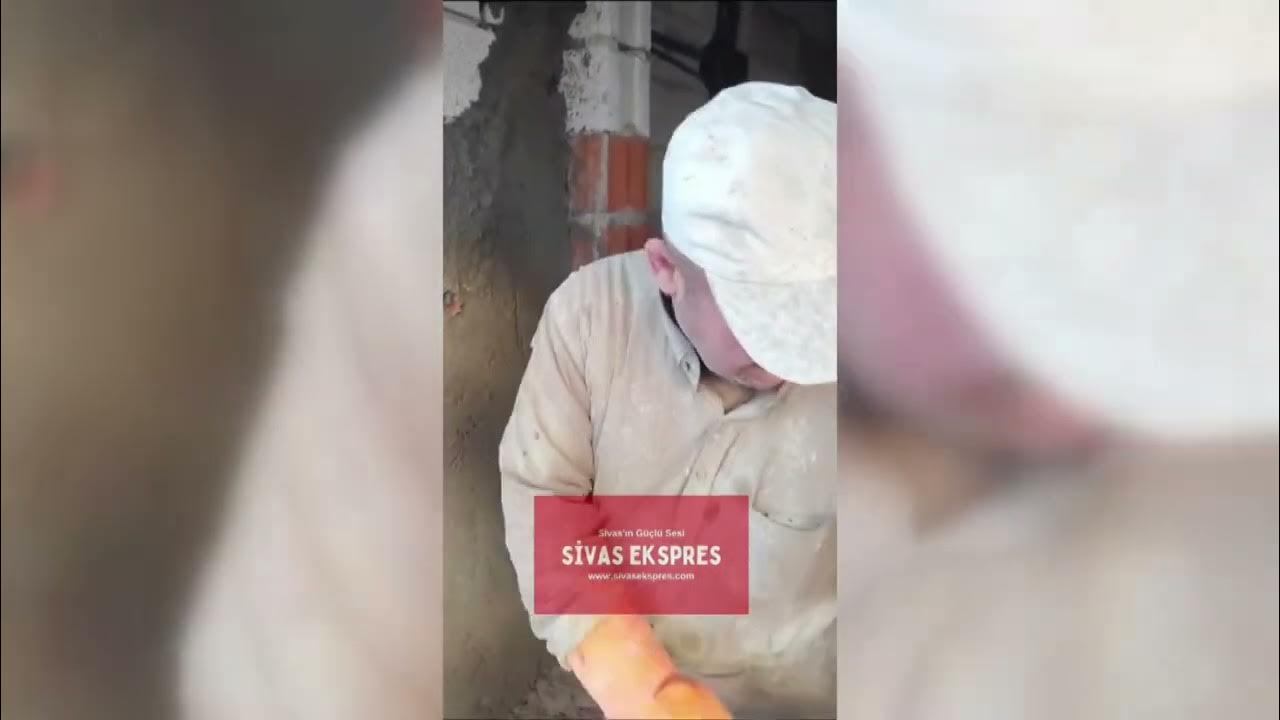 Sivas’ta Sırtına Sobasını Bağladı, Sıvasını Yaptı  #sivas #sivashaberleri #soğukhava