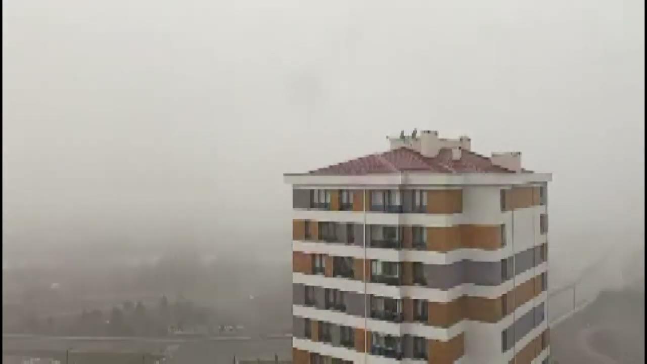 Sivas'ta Kar Fırtınası Böyle Geldi