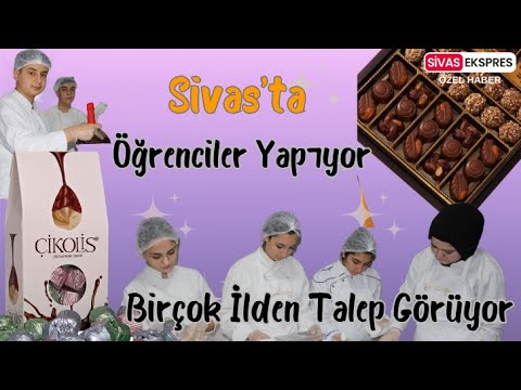 Sivaslı Öğrenciler Yapıyor, Birçok İlden Talep Görüyor #sivas #sivashaberleri #çikolata