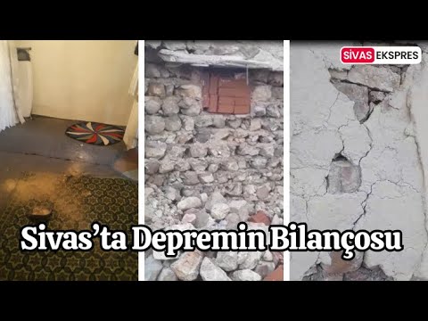 Sivas’ta Depremin Bilançosu