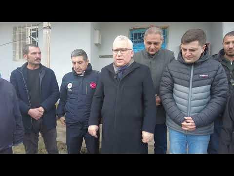 Sivas Valisi Yılmaz Şimşek Deprem Bölgesini İnceledi