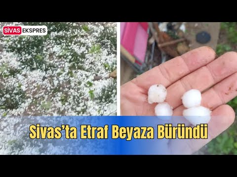 Sivas’ta Etraf Beyaza Büründü