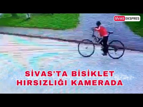 Sivas'ta Bisiklet Hırsızlığı Kamerada