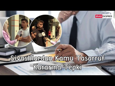 Sivaslılardan Kamu Tasarruf Kararına Tepki