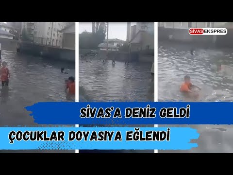 Sivas’a Deniz Geldi, Çocuklar Doyasıya Eğlendi