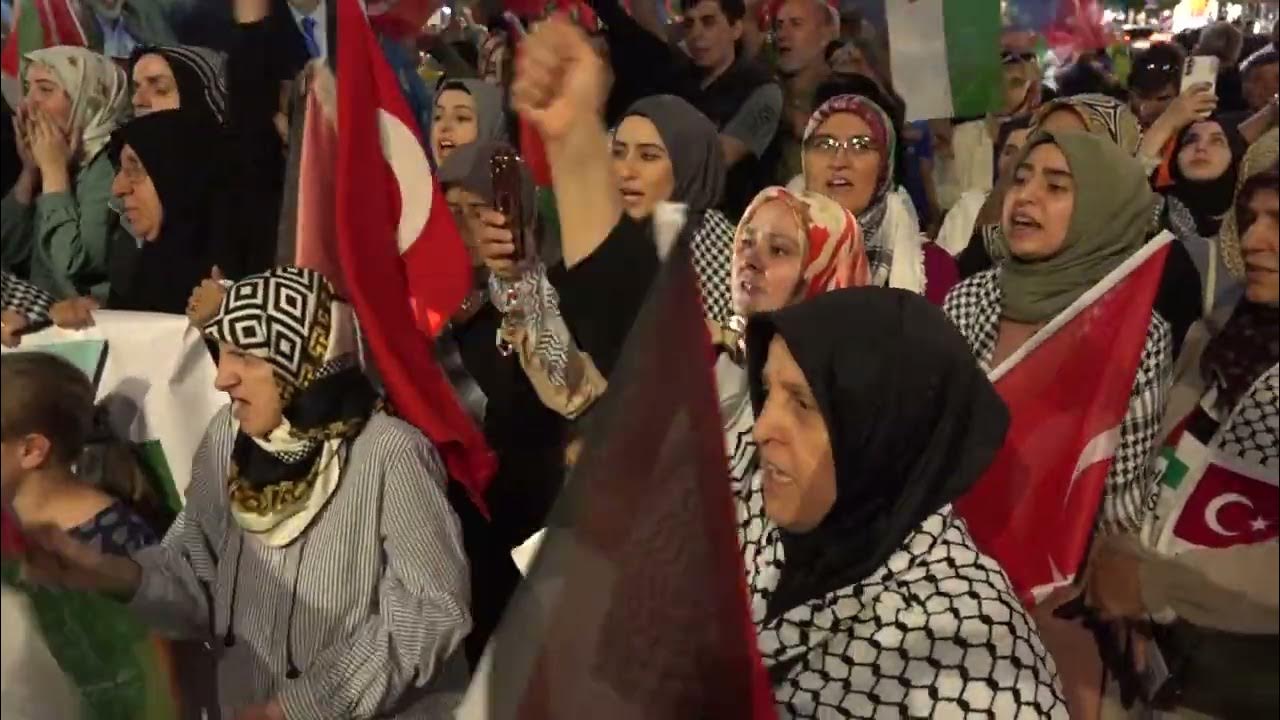 Sivas'ta Filistin Destek Yürüyüşü