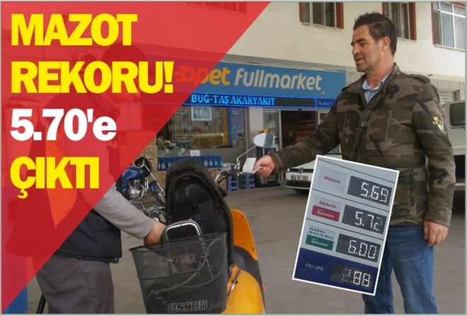 MAZOT REKORU ! 5.70´e ÇIKTI