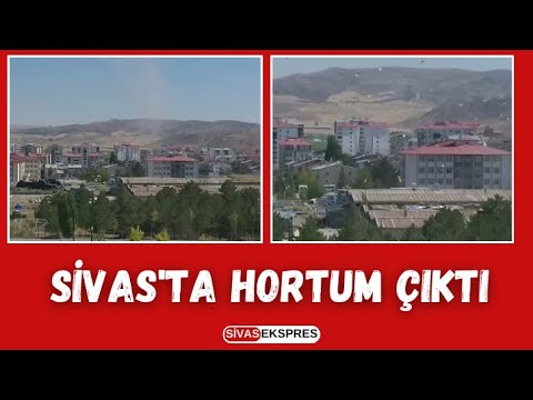 Sivas'ta Hortum Çıktı